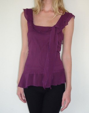 Motel Rocks Piro Women's Vest Purple | RMP9689CM