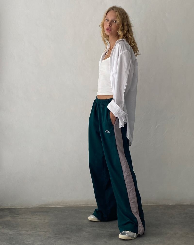 Motel Rocks Bedion Oversized Women's Joggers Green | QNR1292RM