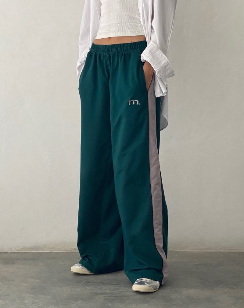 Motel Rocks Bedion Oversized Women\'s Joggers Green | QNR1292RM