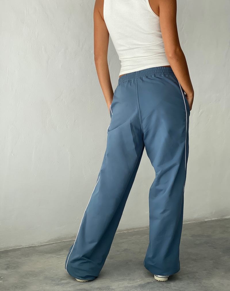 Motel Rocks Benton Wide Leg Women's Joggers Blue | RPZ7029LR