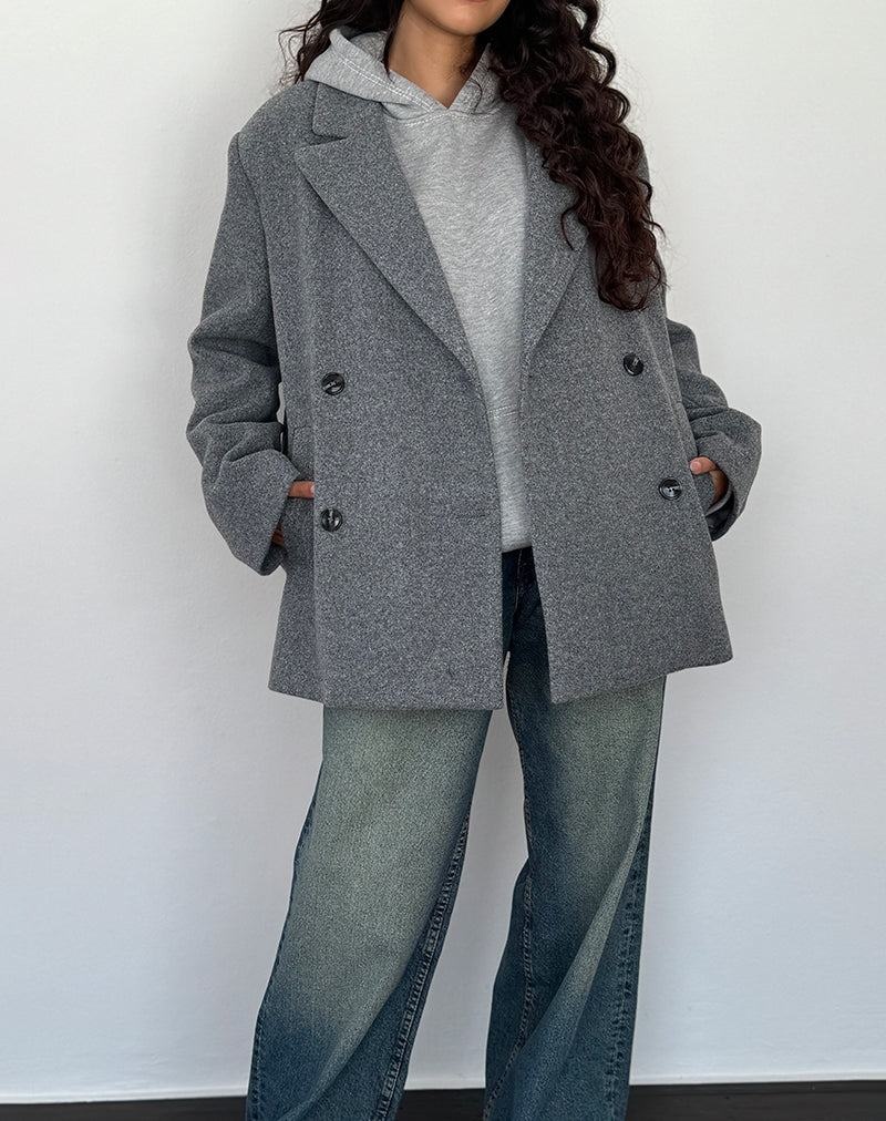 Motel Rocks Binaiya Oversized Women's Blazers Grey | YJG1899NG