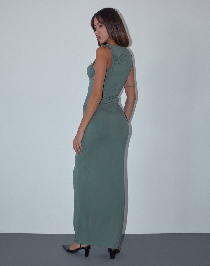 Motel Rocks Elinor Women's Maxi Dress Green | PYL9456WM