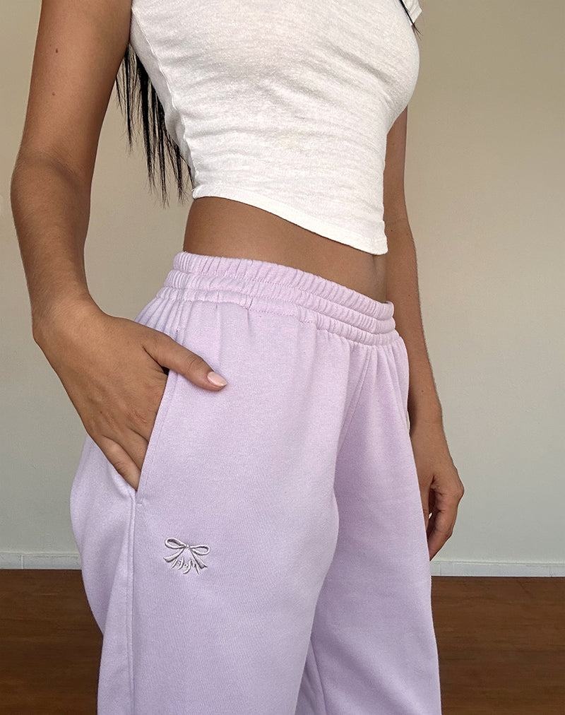 Motel Rocks Em Women's Joggers Purple Grey | VDT907HL