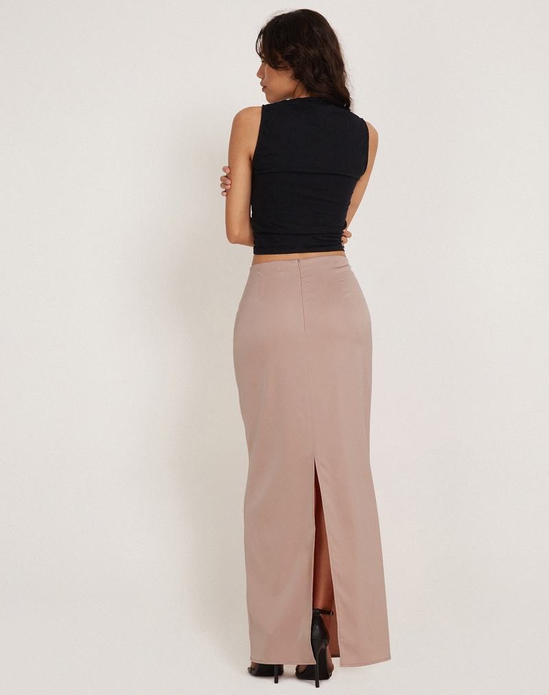 Motel Rocks Layla Maxi Women's Skirts Pink | MYI9789OJ