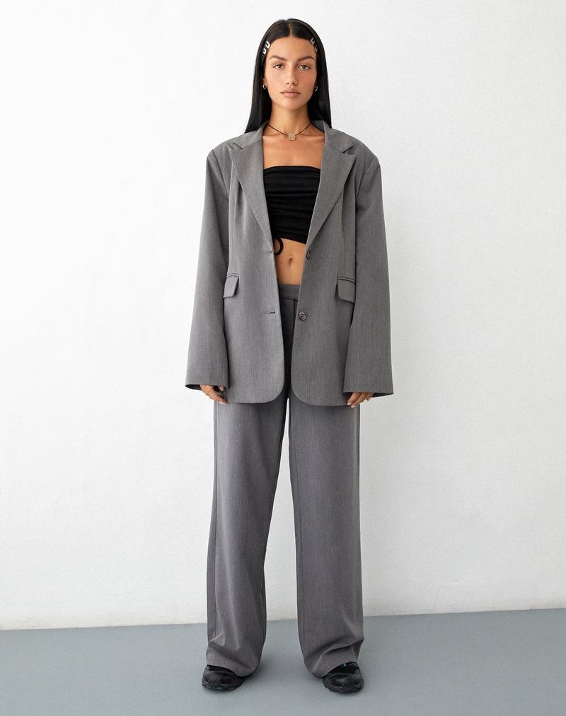 Motel Rocks Motel X Jacquie Maiwa Women's Blazers Grey | MAE5145OE