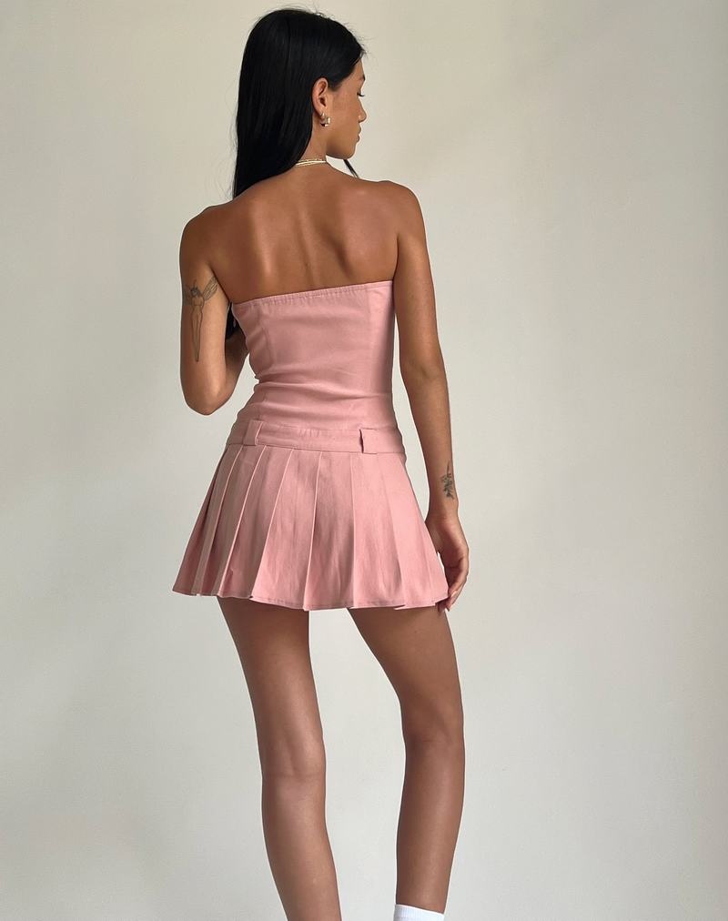 Motel Rocks Payoda Bandeau Women's Mini Dress Pink | ZFL3495CE