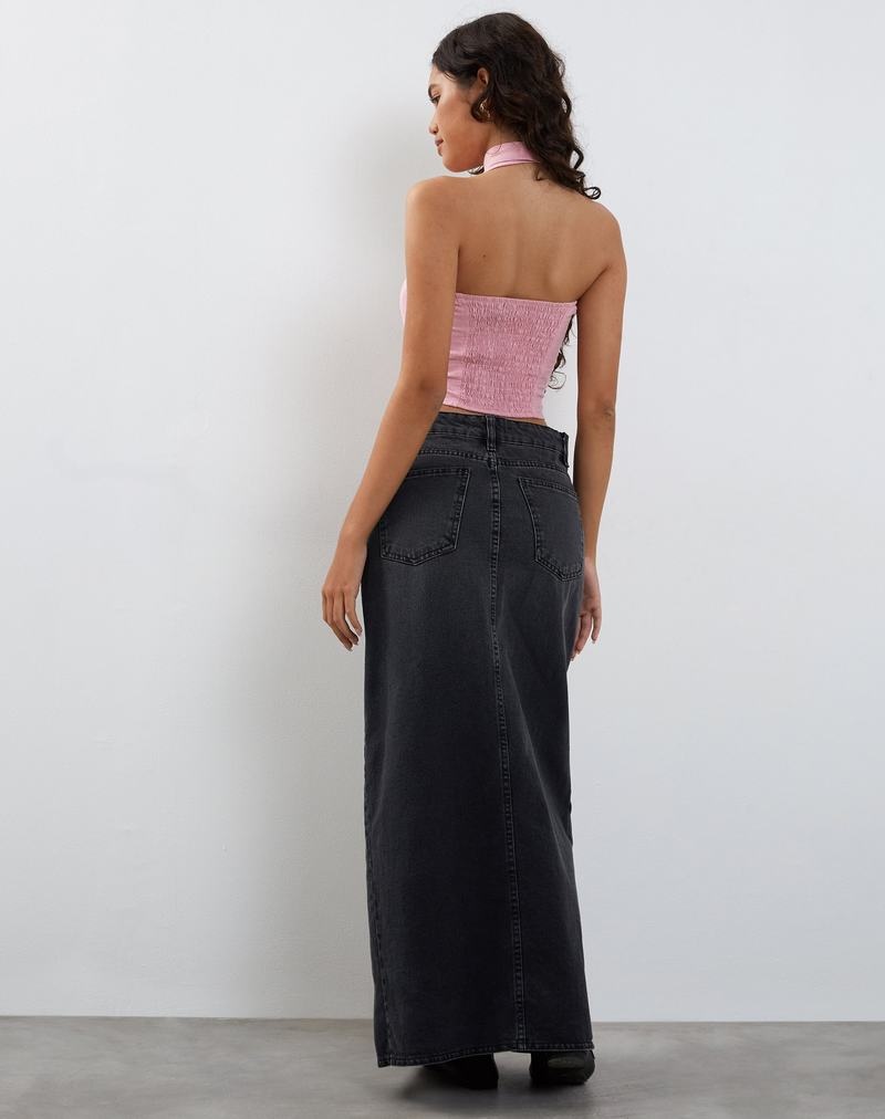 Motel Rocks Shaloe And Scarf Set Women's Cropped Tops Pink | EIF5815WP