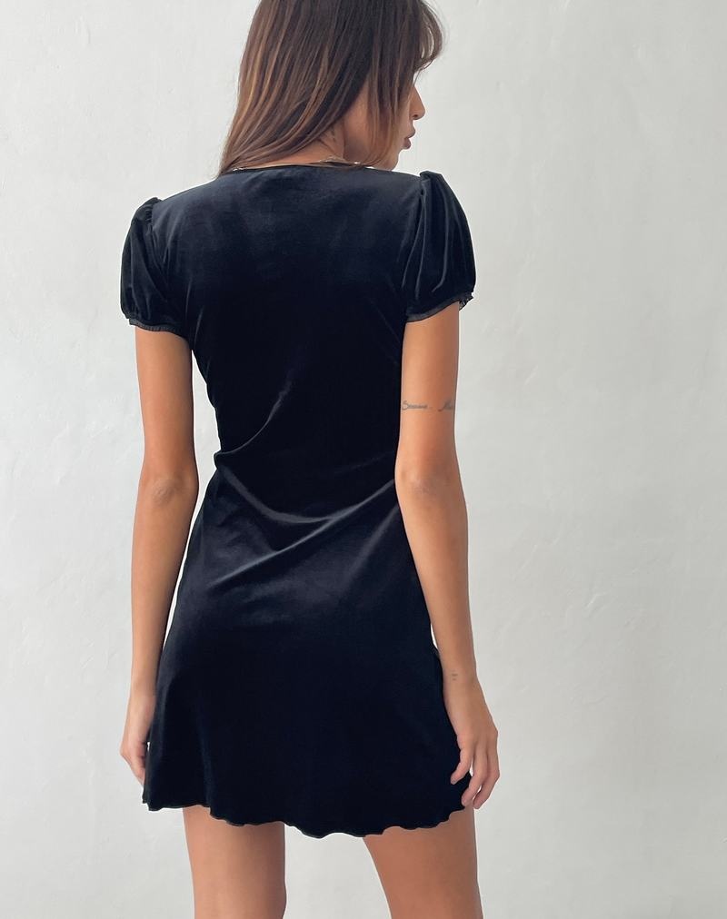 Motel Rocks Tabitha Women's Mini Dress Black | ZBD3445RB