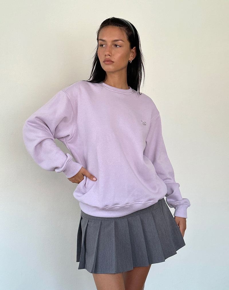 Motel Rocks Tillie Women's Jumpers Purple Grey | WWV4664EQ