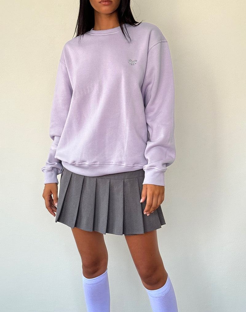 Motel Rocks Tillie Women's Jumpers Purple Grey | WWV4664EQ