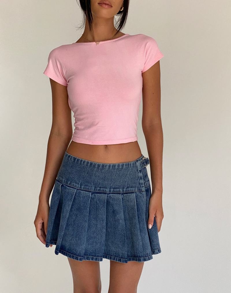 Motel Rocks Xiwang Women's Cropped Tops Pink | DYG288KV