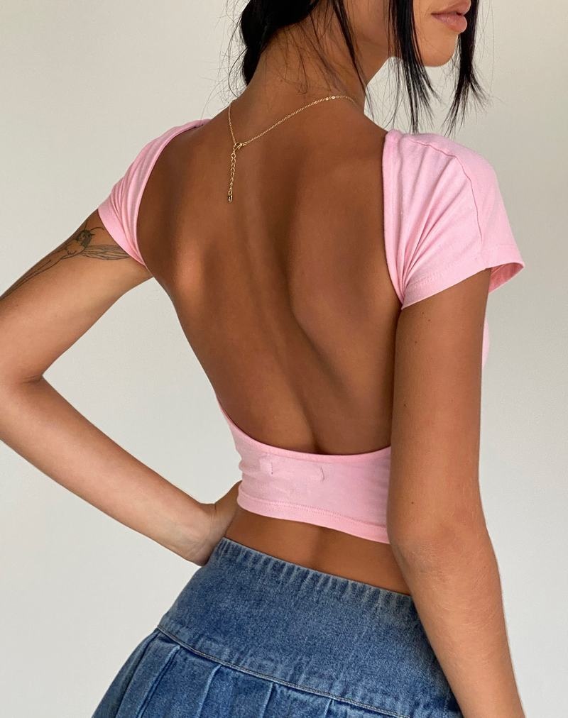 Motel Rocks Xiwang Women's Cropped Tops Pink | DYG288KV